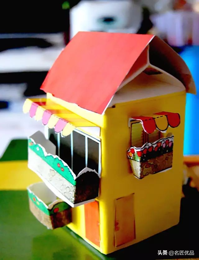 亲子手工牛奶盒,牛奶盒子可操作的手工