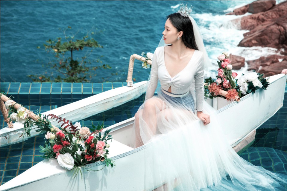 铂爵旅拍婚纱照花6000块钱值不值,铂爵旅拍云sir用无人机拍婚纱照