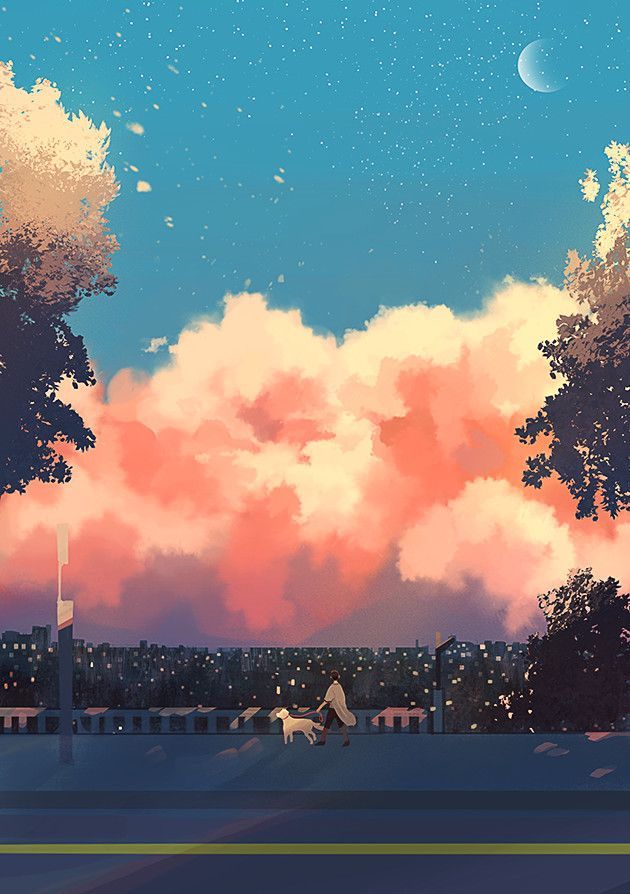 插画师必备的笔刷,韩国插画师libeths的板绘插画作品