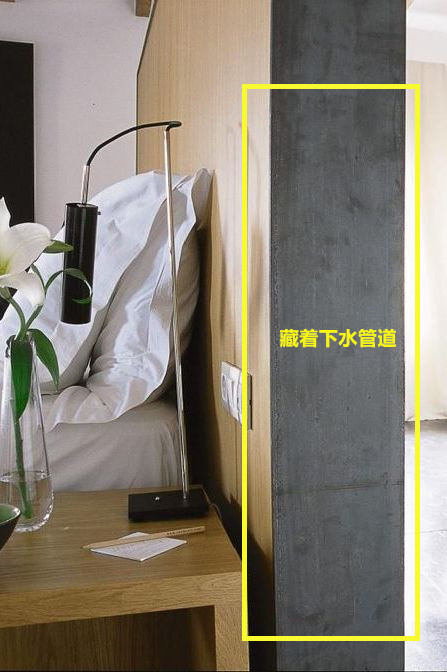 卧室床头不靠墙,卧室床头不对门图片