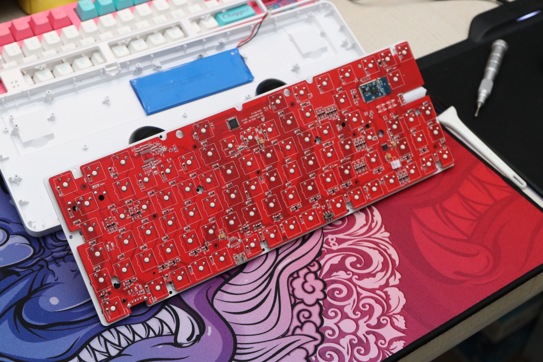 k870t键盘,黑爵k870t键盘怎么拆