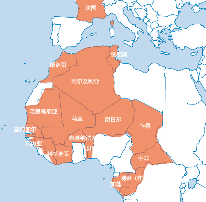 非洲，当年法国的殖民地今天怎么样了