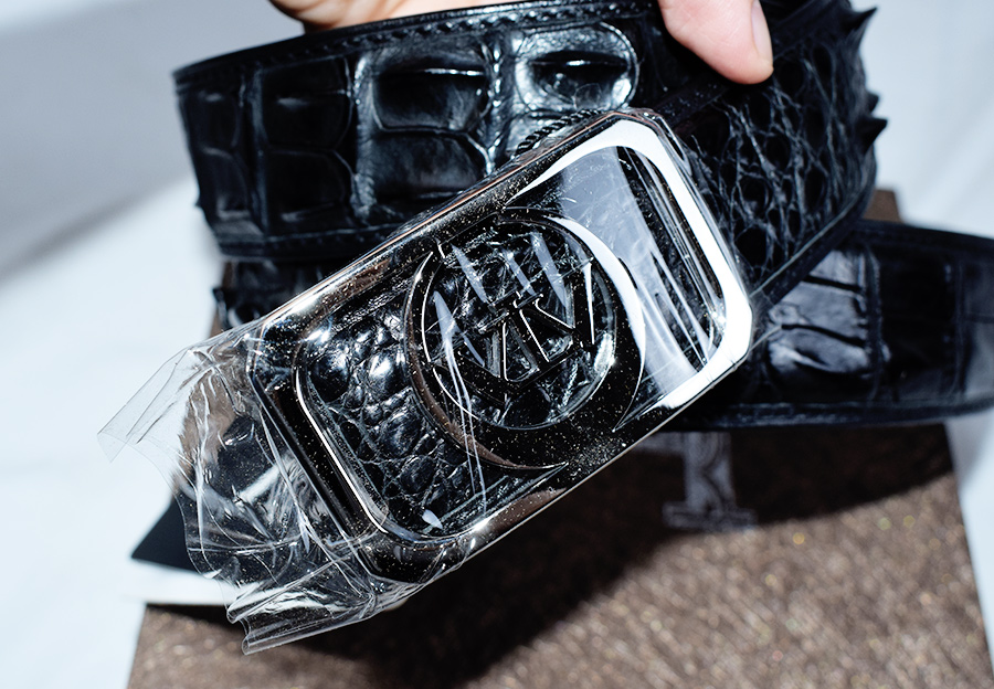 「验货」V.V.Brown鳄鱼皮皮带