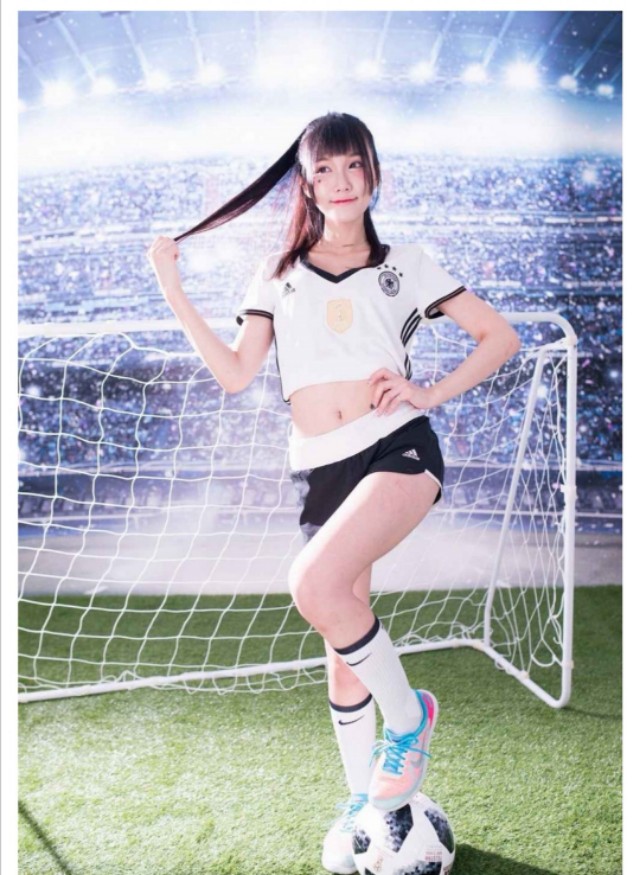 足球宝贝彩妆艺术图片大全,足球宝贝小姐姐