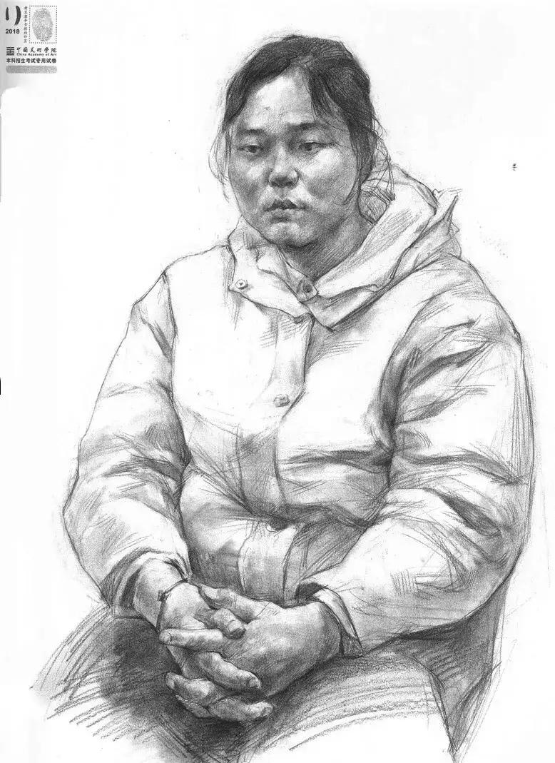 2018年国美色彩高分卷,国美素描高分