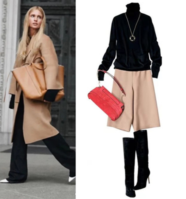 佛罗伦萨驼色搭配,浅驼色皮毛一体小香风怎么搭配