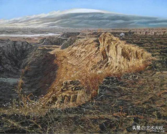 张冬峰油画风景作品欣赏,油画大师张晓刚