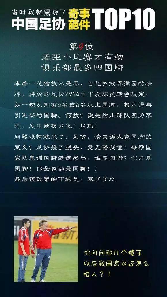 足协奇葩事top10,中国足协十大奇葩事件top1