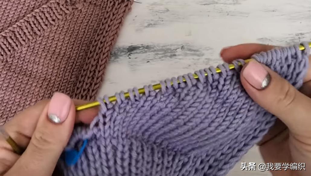 从下往上织暗口袋怎样编织,织口袋的教程
