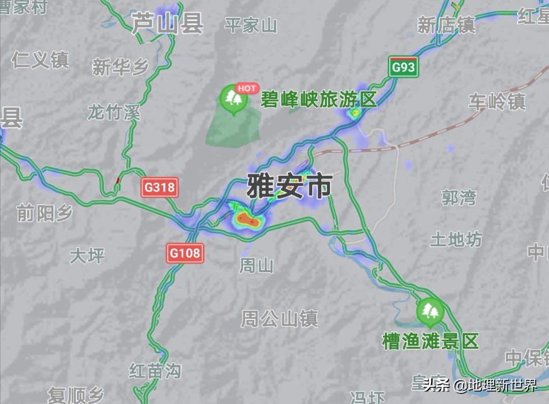 晚6点,四川18市3自治州热力图对比