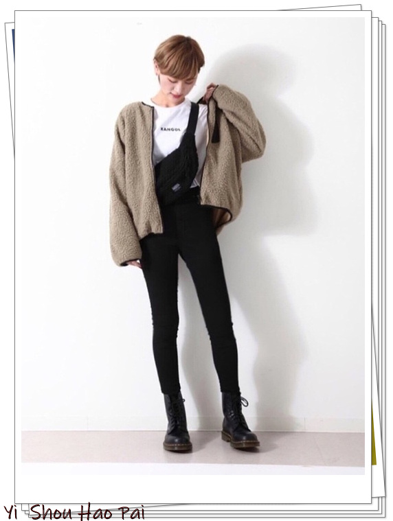 drmartens杨幂同款秋冬拼接马丁靴,drmartens马丁靴1460荔枝纹测评