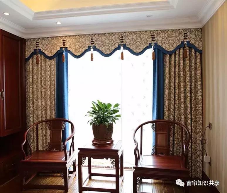 新中式25公分的帘头造型,新中式帘头尺寸