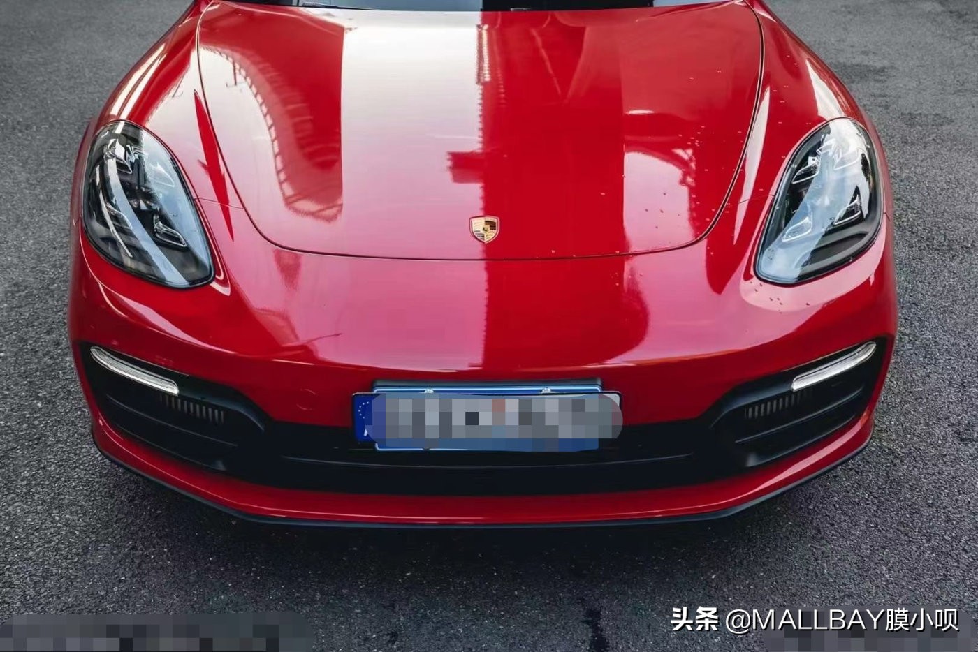 改色膜保时捷哑灰,膜呗改色膜效果怎么样