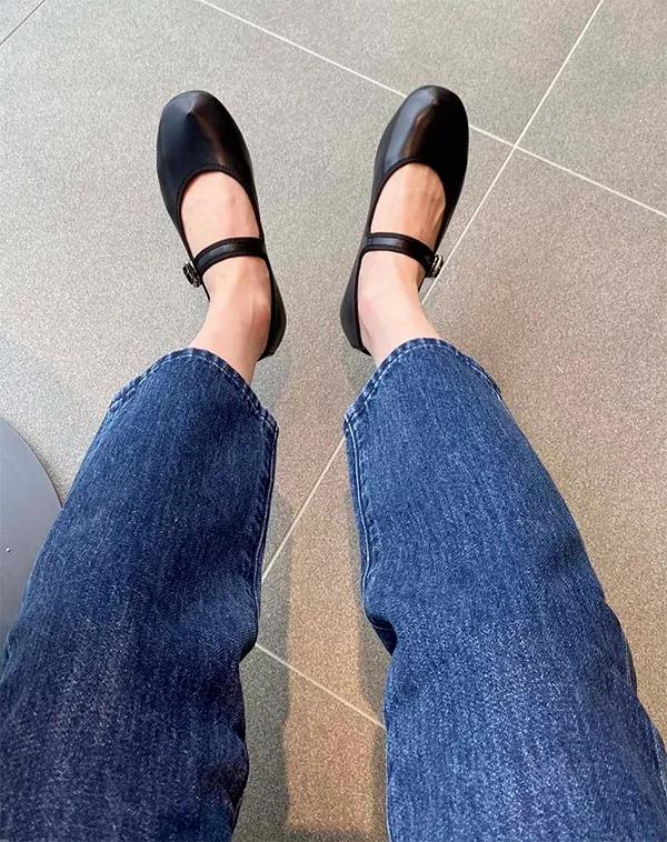 圆头鞋怎么搭配衣服好看,圆头鞋的教程