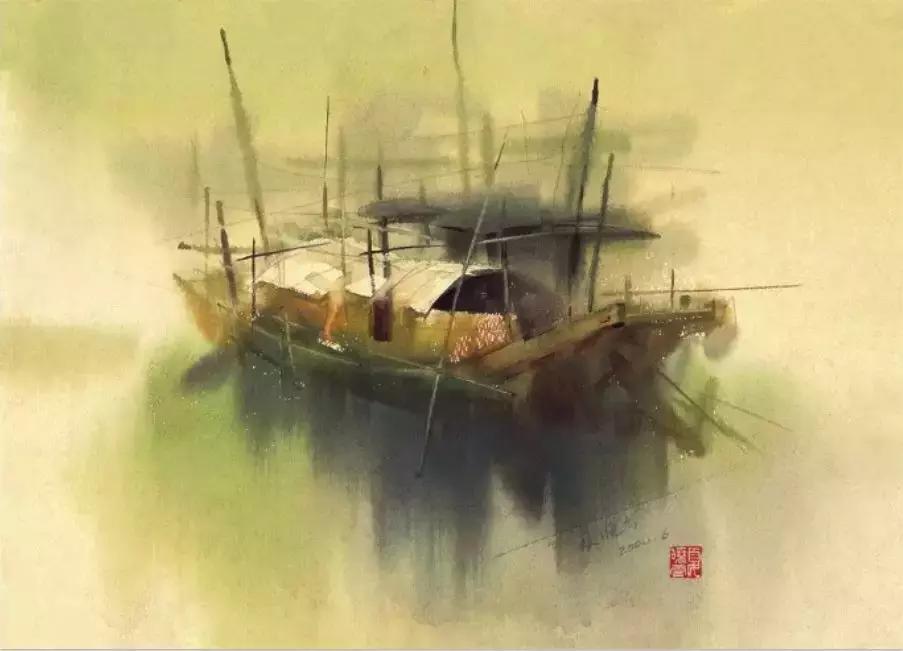 夏晓云水彩画图片,艺展中国油画作品欣赏