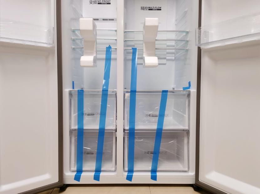 海尔538升无霜变频对开门超薄冰箱,海尔冰箱bcd-541怎么调节冷藏温度