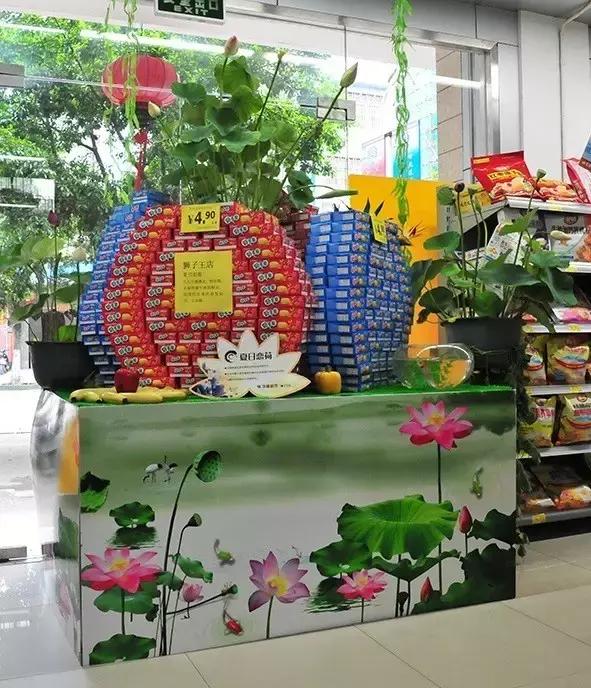 超市春游踏青创意陈列,超市创意陈列欣赏