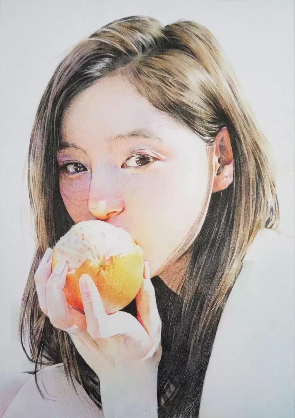 惊艳的彩铅画兔子,惊艳唯美的彩铅画