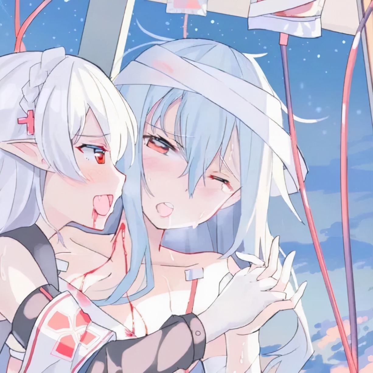 超好看的闺蜜头像一人一半真人,超好看的闺蜜头像动漫