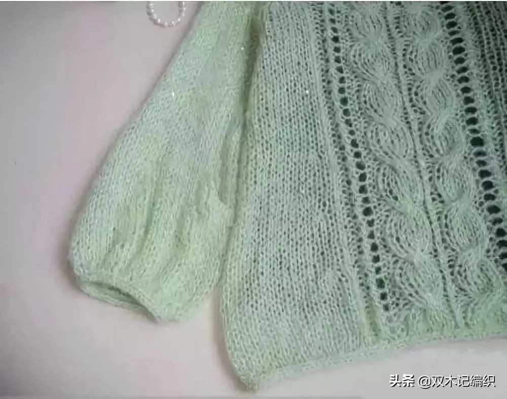 灯笼袖针织打底衫方领,一字肩灯笼袖毛衣教程