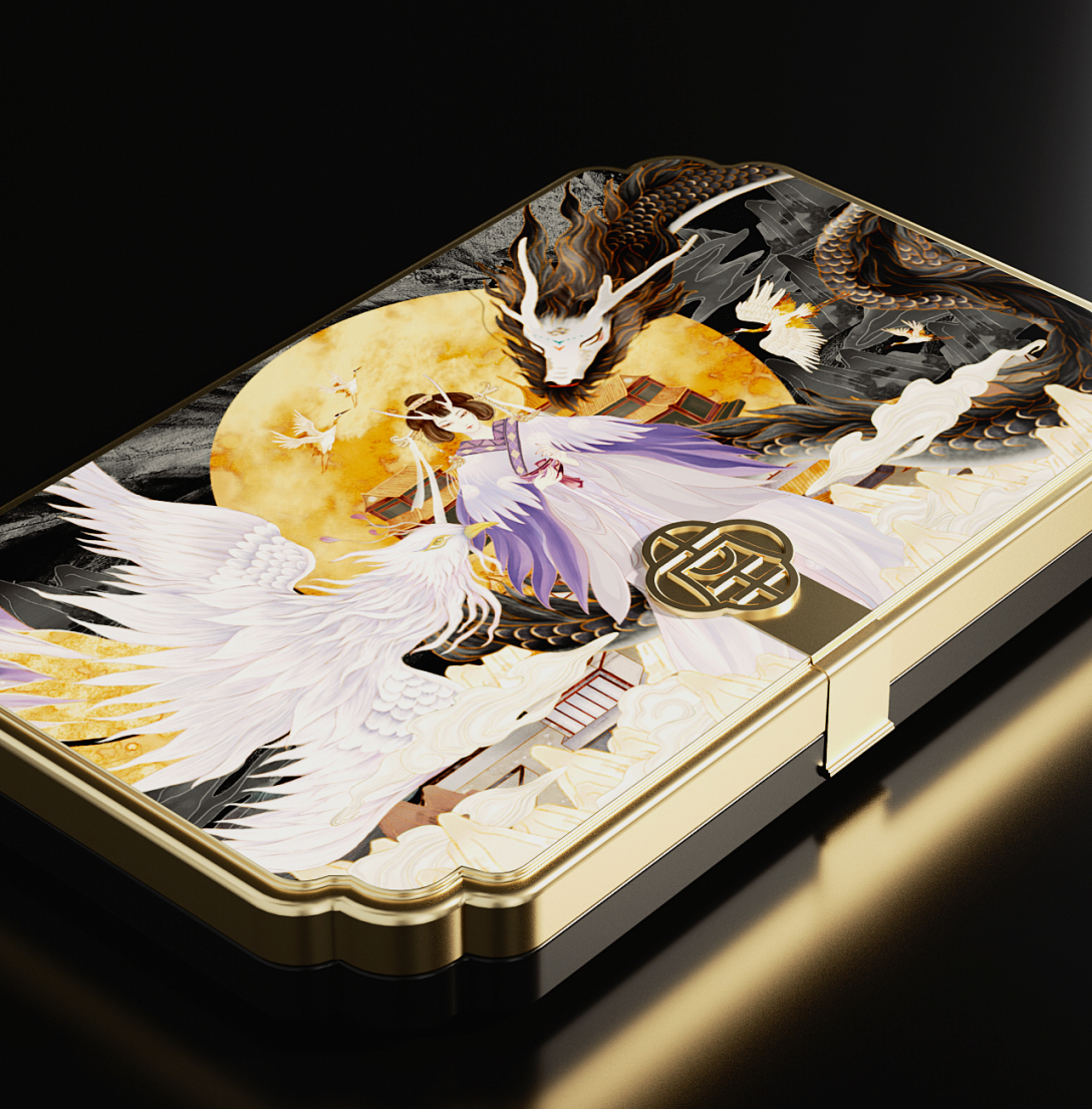 美妆品牌设计效果图,国潮美妆形象设计