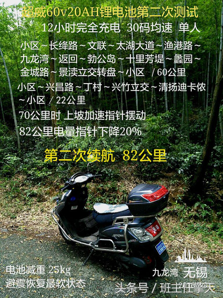 超威电池60v20a使用寿命,超威黑金电池60v23a续航