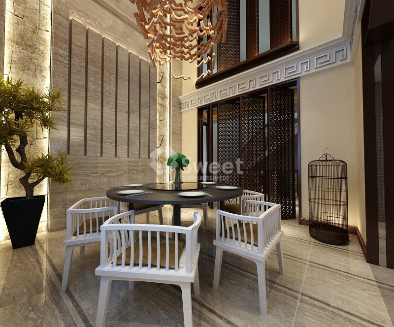 鸿基紫韵双拼别墅,鸿基紫韵230平米装修