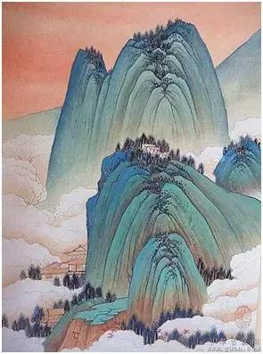 国画山水的上色,国画重彩山水上色技法