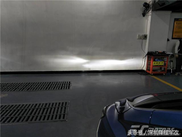 gk5飞度改装土豪大灯,飞度gk5改4透镜激光大灯