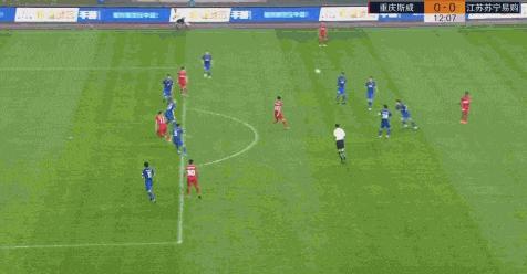 苏宁失利分析,重庆力帆江苏苏宁门线任意球