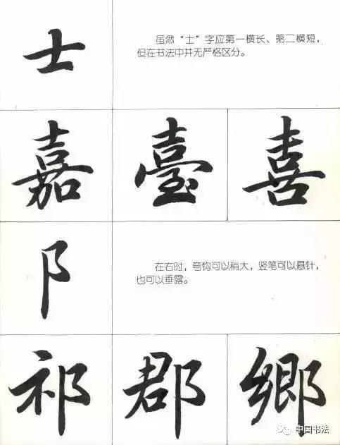 常用行楷部首入门学习,练行楷字的顺序