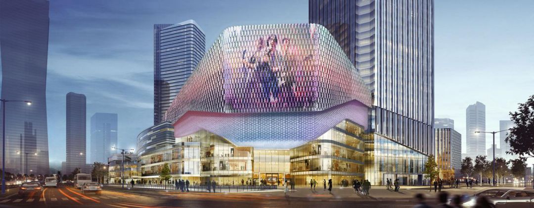 大源核心商务区,大源cbd核心区夜景