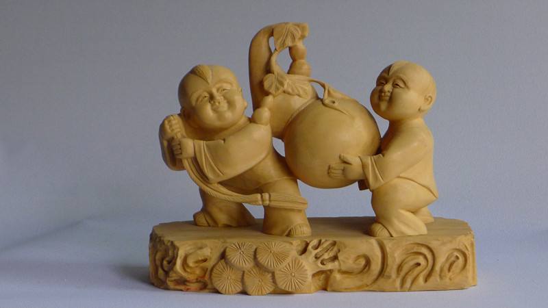 乐清黄杨木雕非遗,乐清仿古做旧黄杨木雕