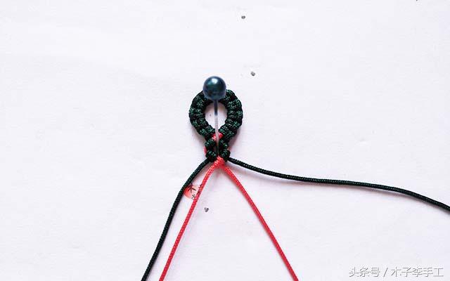 爱心红绳编织手链情侣款教程,元宝福袋红绳手链编织教程