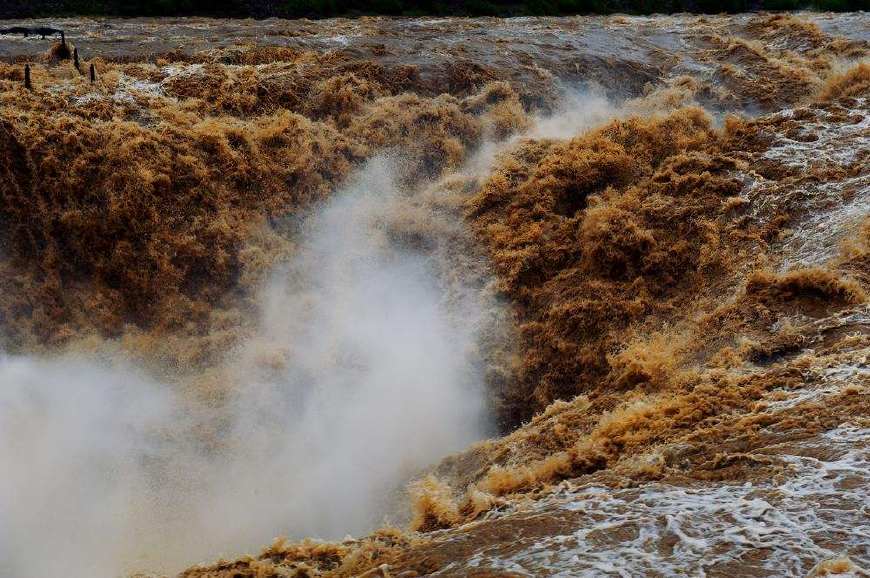 九曲黄河一壶收，看我中华母亲河的大气磅礴，点赞十里龙槽