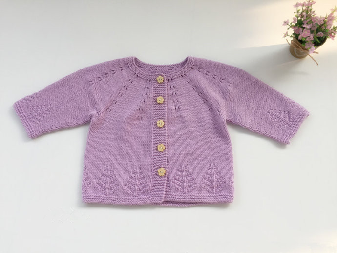 幸运树——宝宝棒针开裆套装编织教程