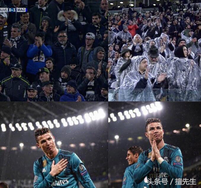 尤文门将布冯跟c罗,c罗3比0逆转布冯