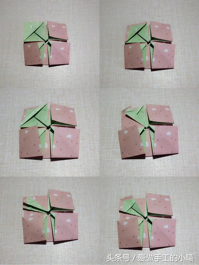 小时候小花篮折纸,儿童手工折纸大全花篮