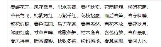 描写春天的成语和古诗词,描写春天的词语好段好句以及诗句