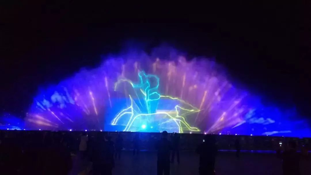 水幕秀震撼视频,西递水幕光影秀