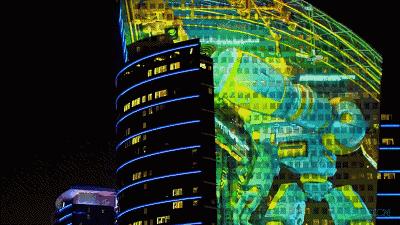 水幕秀震撼视频,西递水幕光影秀