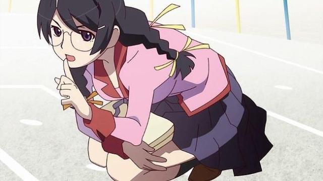 动漫眼镜娘摘下眼镜,摘下眼镜解除封印后的女生