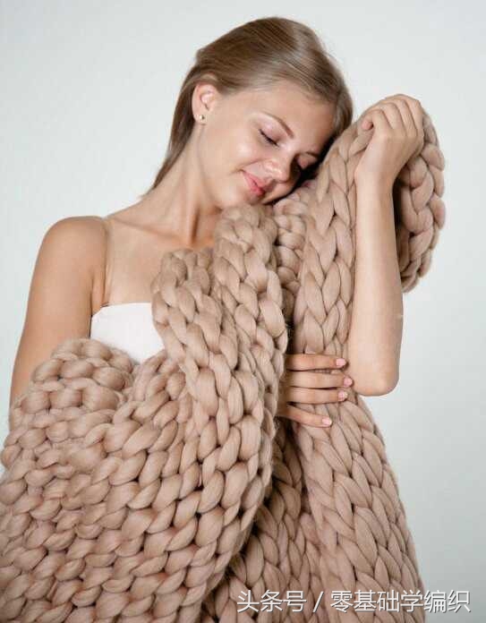 简单毛线手工编织围巾小熊,手工编织围巾教程冰岛毛线