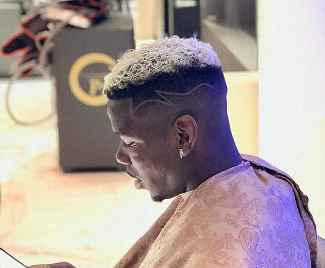 博格巴染发色图片,曼联博格巴发型图