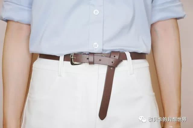 跆拳道白腰带的正确系法简单视频,带金属扣的腰带系法蝴蝶结慢动作