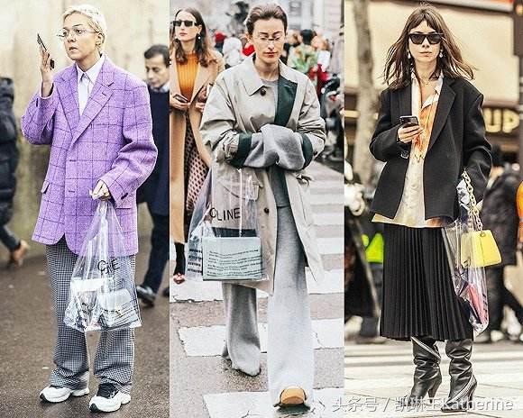 特别火的塑料袋包包,女生行李手提袋最近流行款