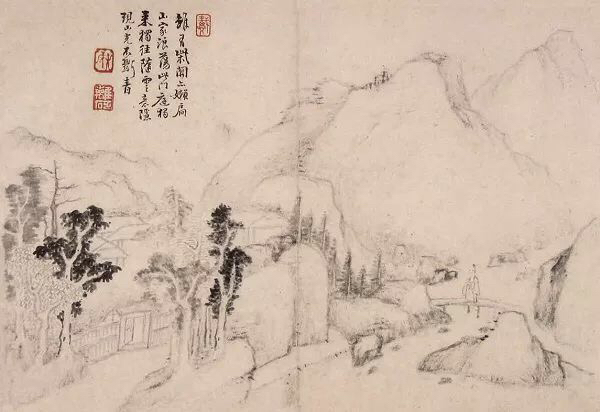 老来泓颖不嫌枯，扫落云山淡欲无。翻笑为霖手颠倒，最分明