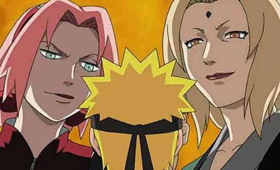 火影忍者，其實第一部的時候春野樱已經是女主角，雛田后者居上