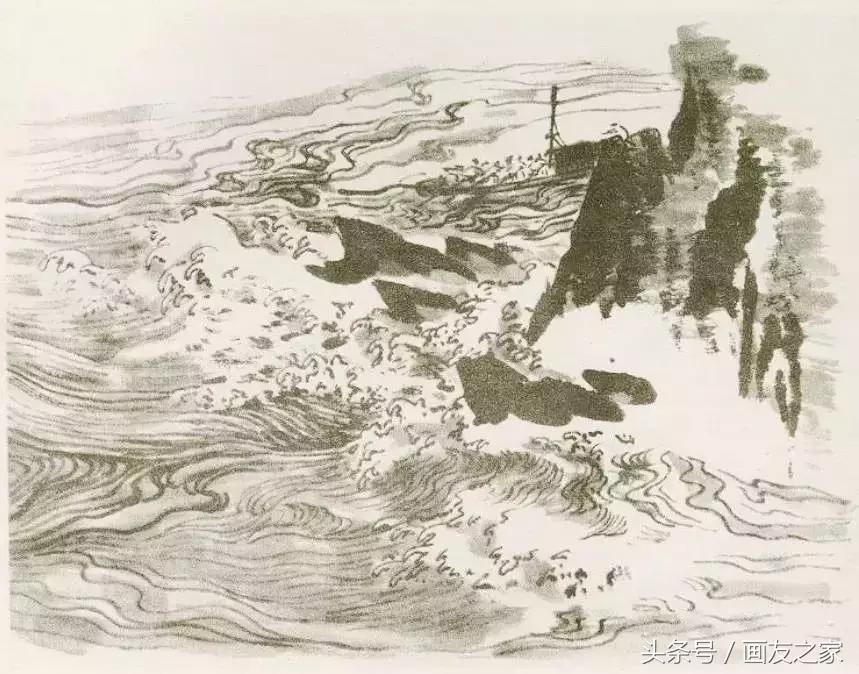 中国画技法入门：怎样画水，相当全面