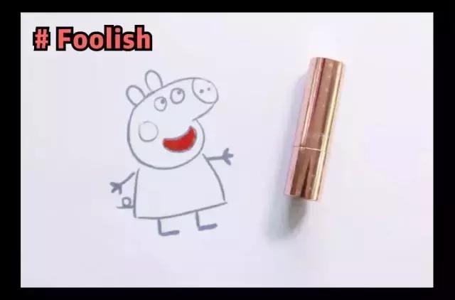 小猪佩奇口红什么颜色,小猪佩奇口红